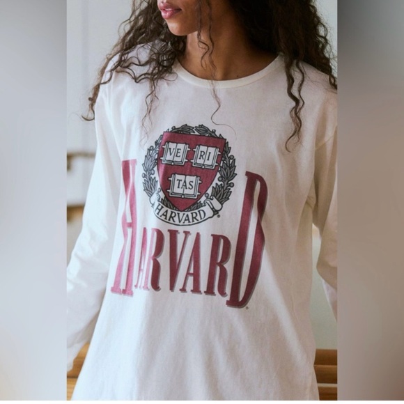 Free People Tops - Free People HARVARD Retro Brand Long Sleeve Tee NEW WITH TAGS SIZE -XS